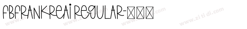 FbFrankReaI Regular字体转换